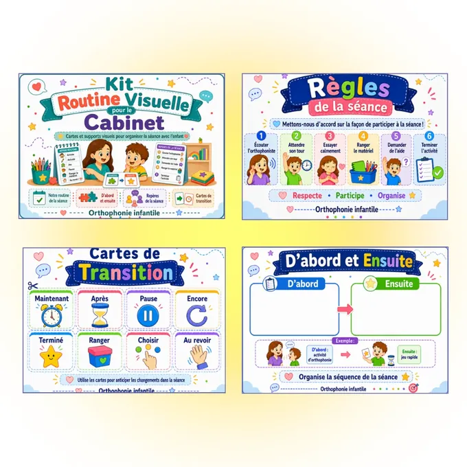 Kit de routine visuelle pour cabinet
